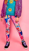 Lola + The Boys Eye Heart Doodle Leggings