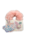 Lola + The Boys Floral bunny Fluffy Bunny Fur Purse