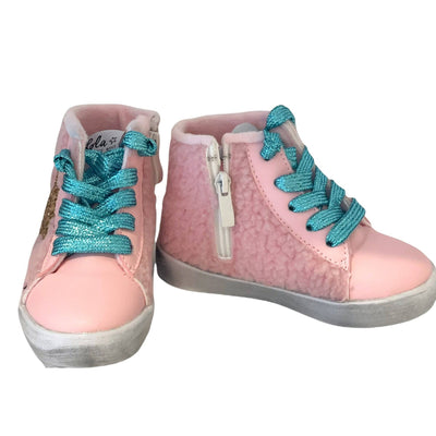 Lola + The Boys Footwear Baby Pink Sherpa High Tops