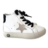 Lola + The Boys footwear Black Happy Star HighTop Sneaker