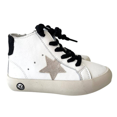 Lola + The Boys footwear Black Happy Star HighTop Sneaker