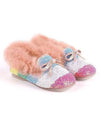 Lola + The Boys Footwear Glitter Faux Fur Stripe Loafer