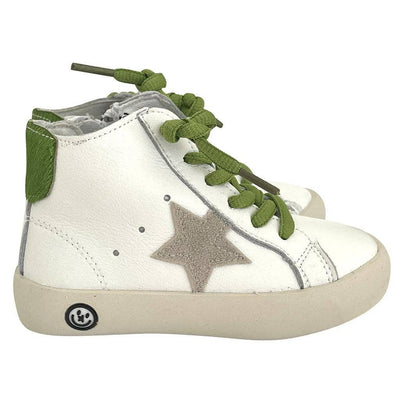 Lola + The Boys footwear Green Happy Star HighTop Sneaker