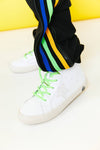 Lola + The Boys footwear Green Happy Star HighTop Sneaker