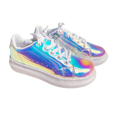 Lola + The Boys Footwear Hologram magic Sneaker