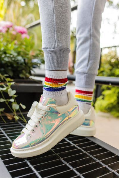 Lola + The Boys Footwear Hologram Magic Sneaker