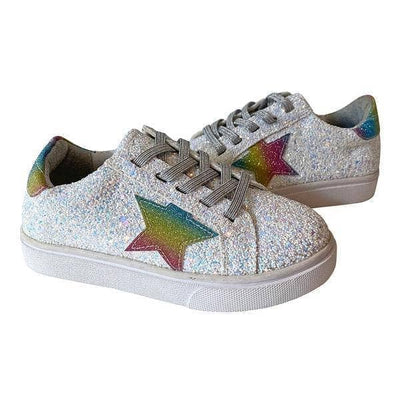 Lola + The Boys Footwear Rainbow Star Glitter Sneaker