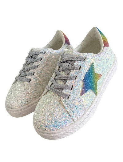 Lola + The Boys Footwear Rainbow Star Glitter Sneaker