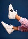 Lola + The Boys Footwear Sherpa Star High Top Sneakers