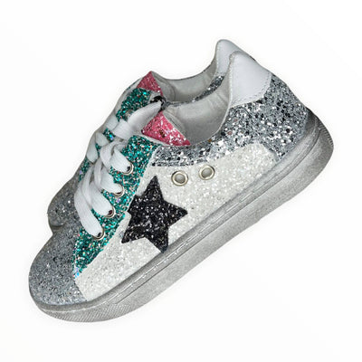 Lola & The Boys Footwear Star Girl Glitter Sneakers