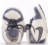 Lola + The Boys Footwear One size White and Grey Athletic Slippers