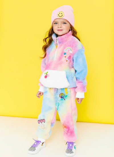 Lola + The Boys Fuzzy Pastel Tie Die Patch Set