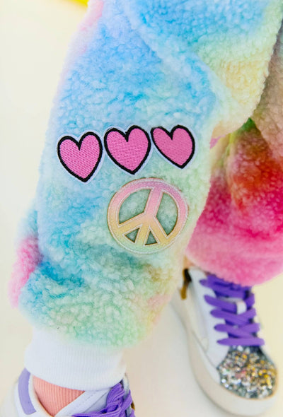 Lola + The Boys Fuzzy Pastel Tie Die Patch Set