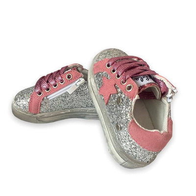 Lola + The Boys GLITTER PINK STAR SNEAKER