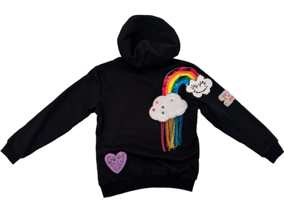 Lola + The Boys Good Vibes Rainbow Hoodie