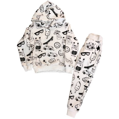 Lola + The Boys Graffiti Hoodie Set