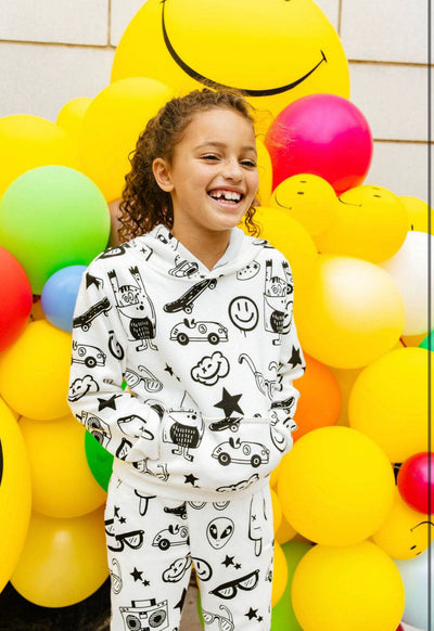 Lola + The Boys Graffiti Ice Cream Hoodie Set