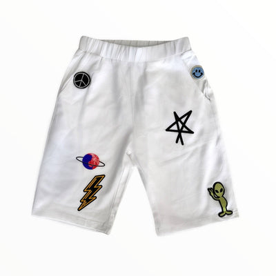 Lola + The Boys Graffiti patch shorts