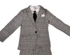 Lola + The Boys Grey plaid piece suit