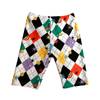 Lola + The Boys Happy Emoji Checker Biker shorts