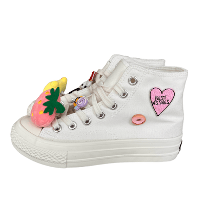 Lola + The Boys Happy Feet High Top Sneakers