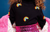 Lola + The Boys Happy Rainbow Turtleneck