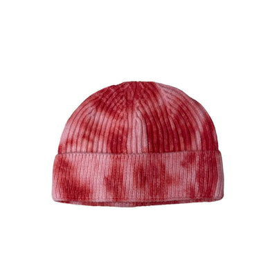 Lola + The Boys Hat Red Tie Dye Beanie