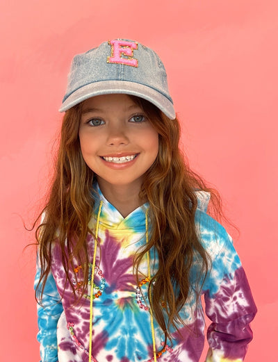 Lola + The Boys Hats Initial Denim Cap