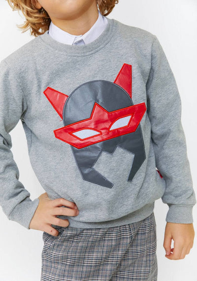 Lola + The Boys Hero Leather Mask Sweatshirt