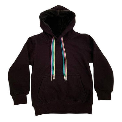 Lola + The Boys Hoodie Rainbow clouds cords hoodie