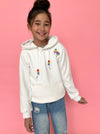 Lola + The Boys Hoodie Rainbow Heart Hoodie