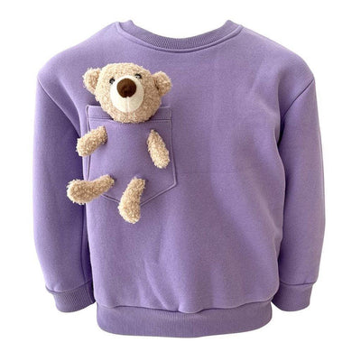 Lola + The Boys Hoodie Teddy Bear Crewneck