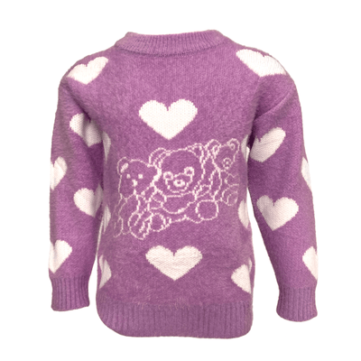 Lola + The Boys I Love Teddy Bears Knit Sweater