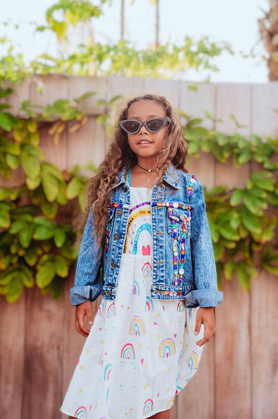 Lola + The Boys JACKET Jelly Bean Denim Jacket