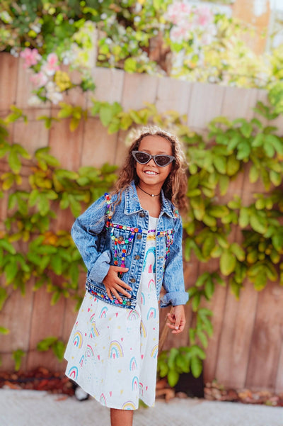 Lola + The Boys JACKET Jelly Bean Denim Jacket