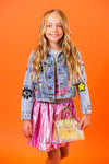 Lola + The Boys Jackets & Bombers All About The Patch Crop Denim Jacket