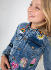 Lola + The Boys Jackets & Bombers All About The Patch Crop Denim Jacket