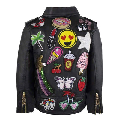 Lola & The Boys Jackets & Bombers All About The Patch Vegan Leather Jacket