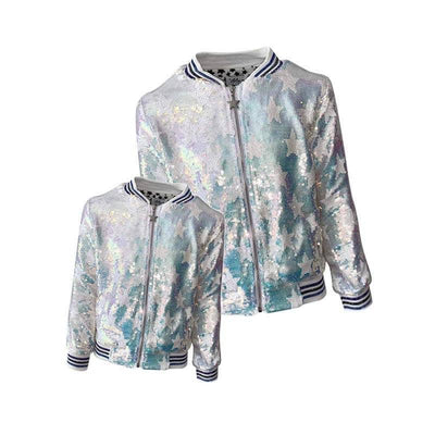 Lola + The Boys Jackets & Bombers Bright Star Sequin Bomber