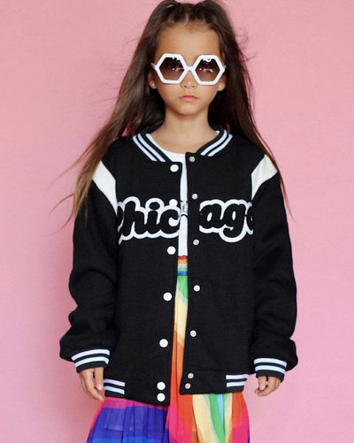 Lola + The Boys Jackets & Bombers Chicago Varsity Bomber Jacket