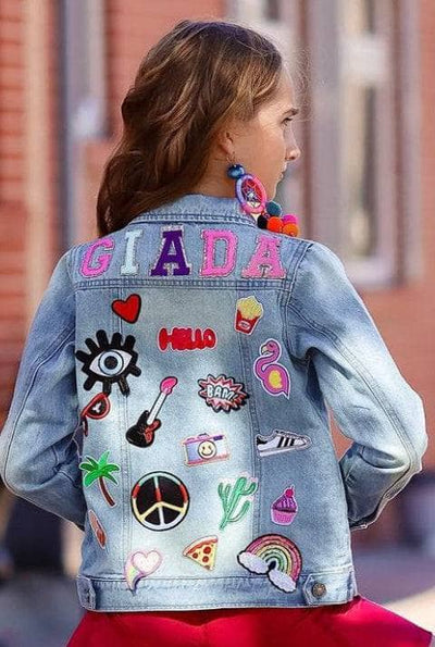 Lola & The Boys Jackets & Bombers Customizable Patch Denim Jacket