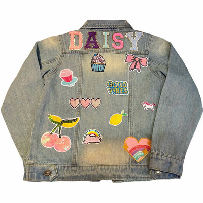 Lola & The Boys Jackets & Bombers Customizable Patch Denim Jacket