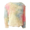 Lola + The Boys Jackets & Bombers Funfetti Rainbow Faux Fur Coat