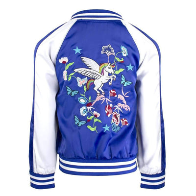 Lola & The Boys Jackets & Bombers 18-24m / Blue Girls Unicorn Satin Bomber