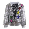 Lola & The Boys Jackets & Bombers Girls Unicorn Sequin Bomber