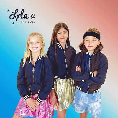 Lola + The Boys Jackets & Bombers Hologram Reflective bomber