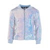 Lola + The Boys Jackets & Bombers Iridescent Angel Sequin Flip Bomber