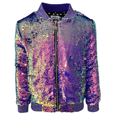 Lola + The Boys Jackets & Bombers Magic Shimmer Unicorn Bomber