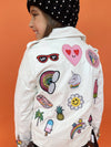 Lola + The Boys Jackets & Bombers Patched Up Princess Vegan Jacket