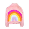 Lola + The Boys Jackets & Bombers Rainbow Faux Fur Coat